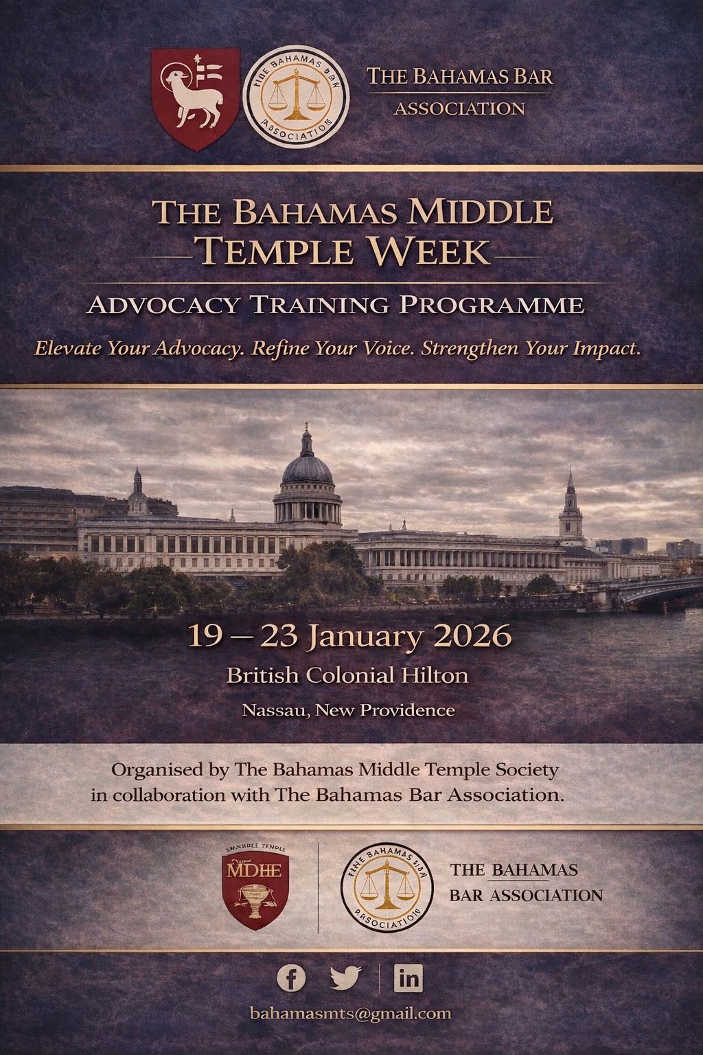 Bahamas Middle Temple Week advocacy training programme